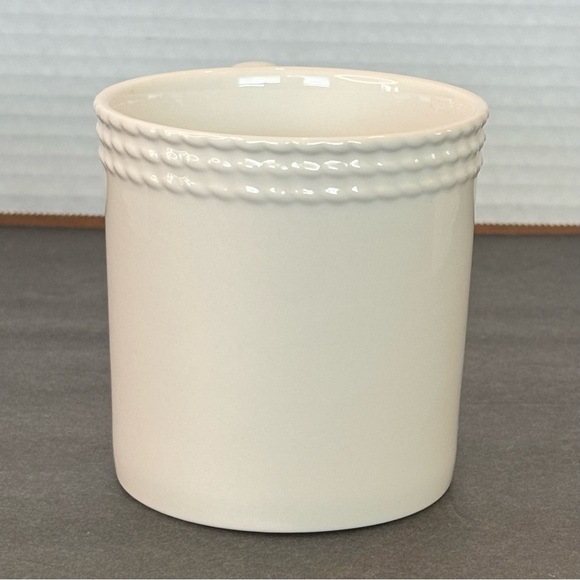 Kate Spade Lenox Wickford Mug White Embossed Band Porcelain 10 Oz - Picture 4 of 8